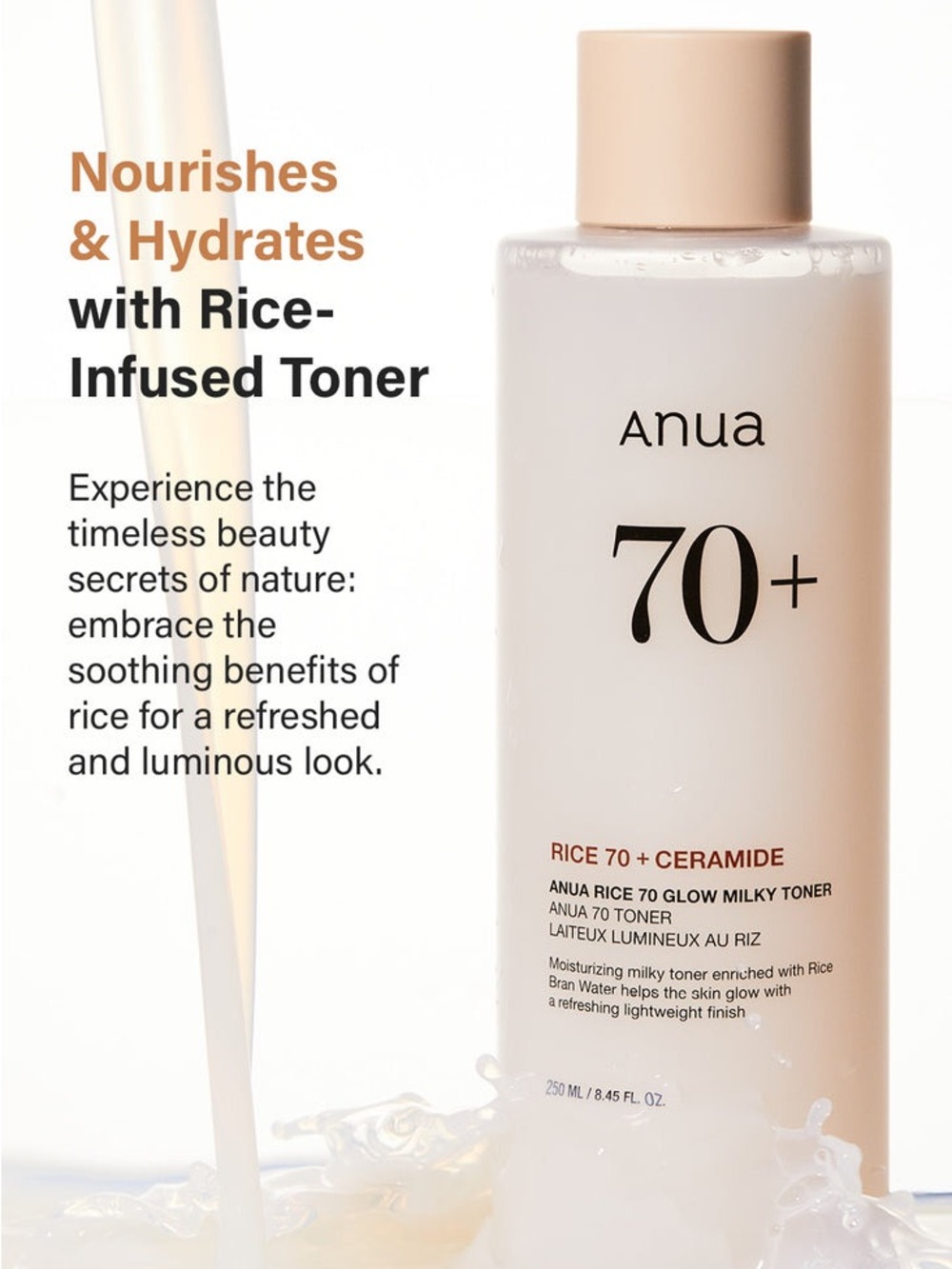Rice 70+ Glow Milky Toner - Cream